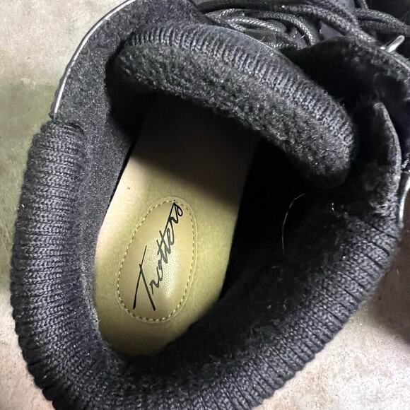 Trotters Becky 2.0 Boot Black Smooth Calf Leather Womens US Size 8N - Picture 4 of 12